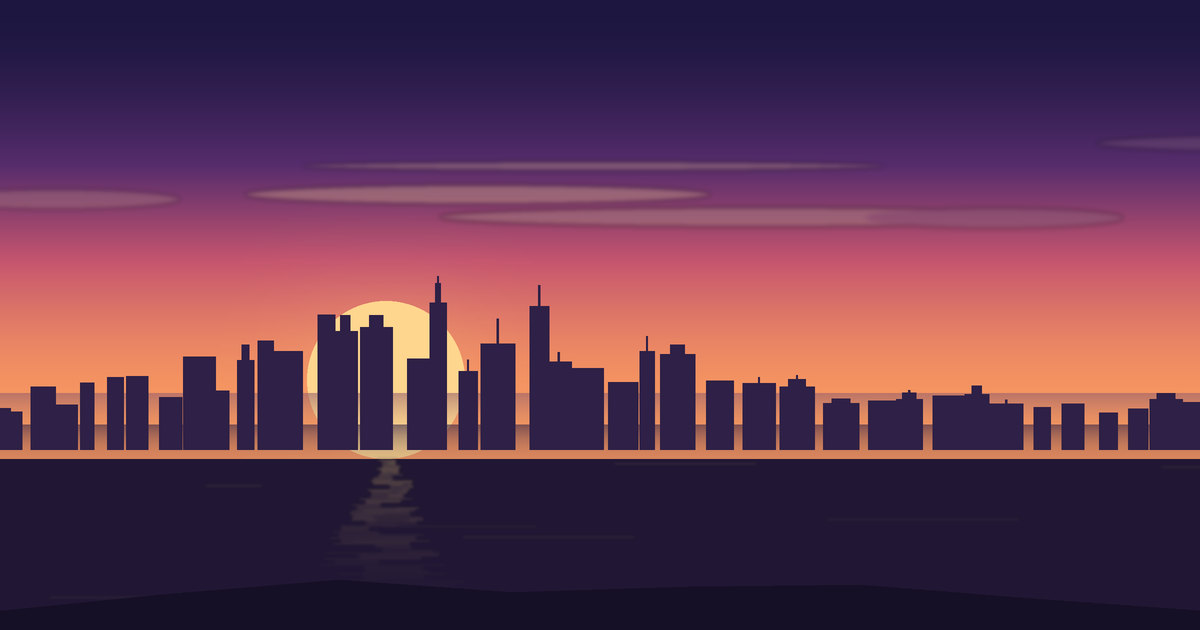 Illustrated view of Baltimore