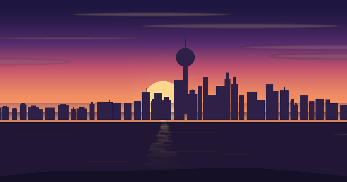 Illustrated view of Berlin