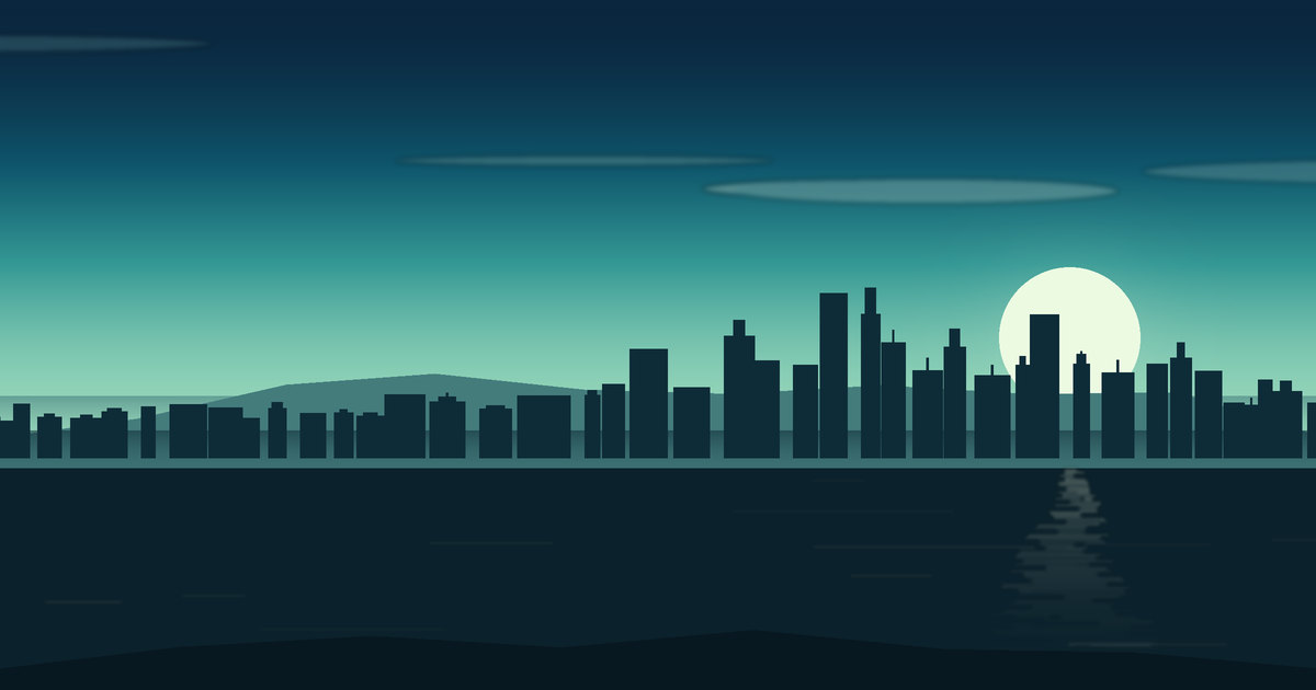 Illustrated view of Brisbane