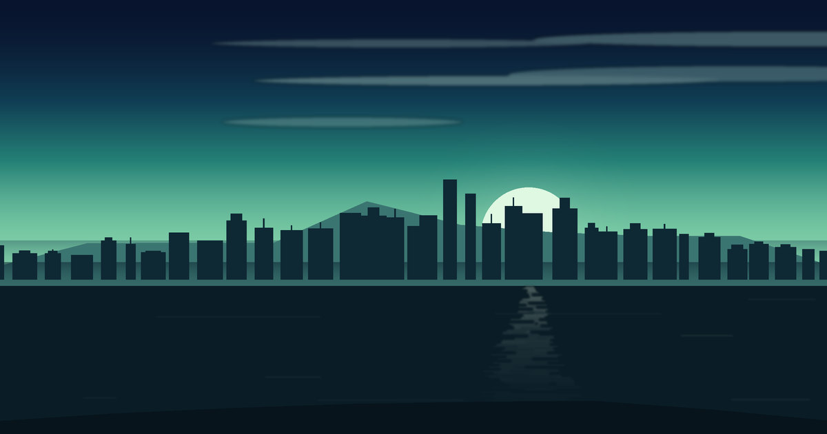 Illustrated view of Frankfurt