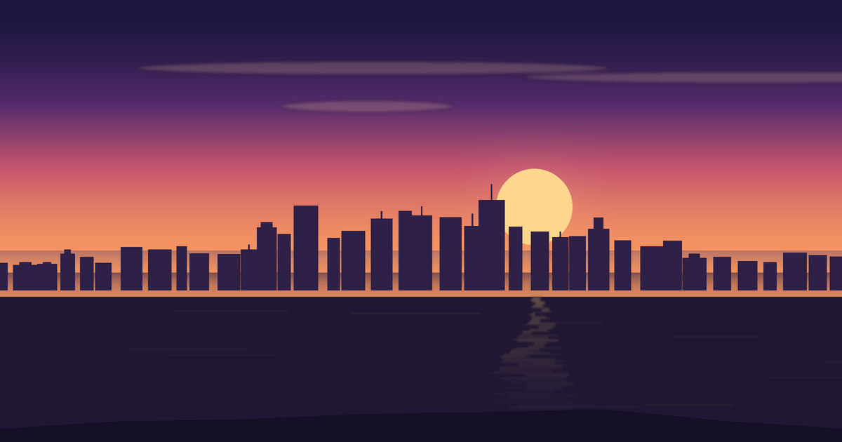 Illustrated view of Melbourne
