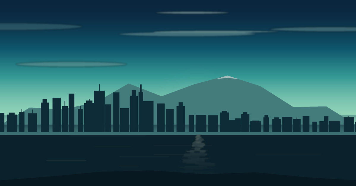 Illustrated view of Oklahoma City