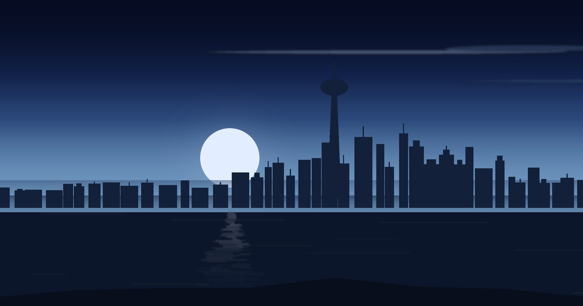 Illustrated view of Toronto