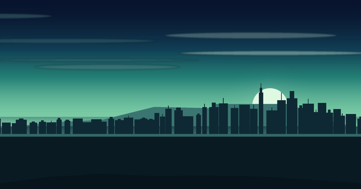 Illustrated view of Yokohama